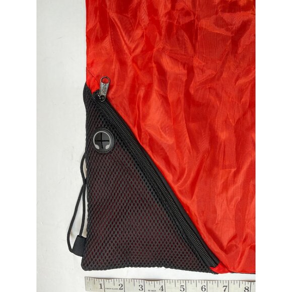 Wells Fargo Red & Black Drawstring Sport Bag With Mesh Pocket 41h - Picture 5 of 5